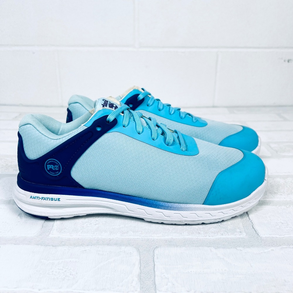 Timberland PRO Reaxion Womens Blue Composite Safety Toe Work Shoes A41DI Size 8